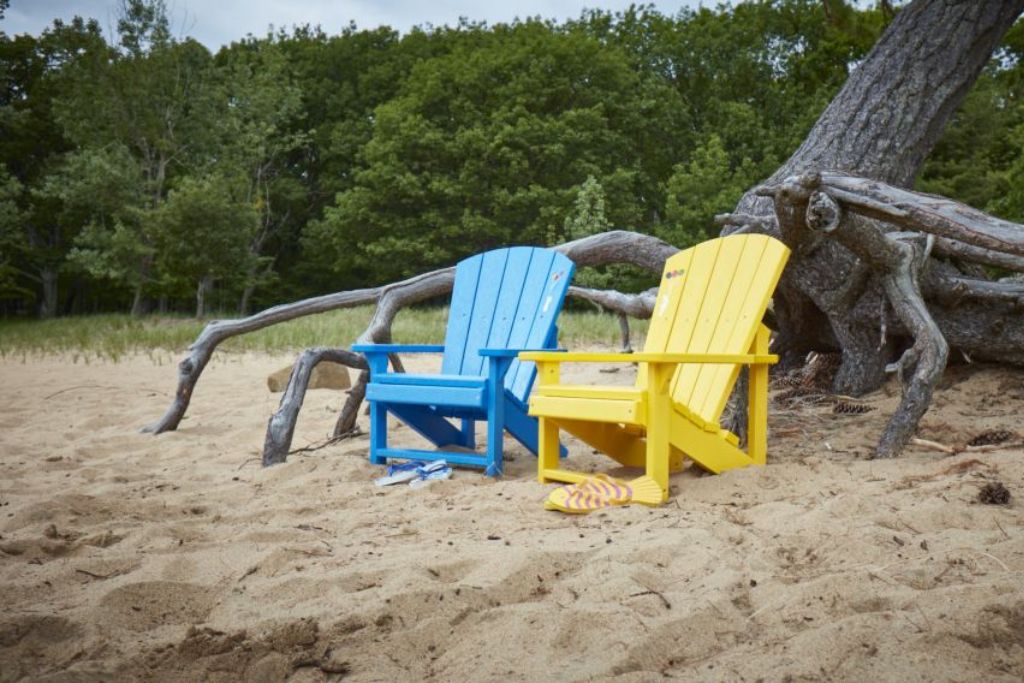 Kids Adirondack Chair by C.R. Plastics - 100% Recycled plastic furniture made in Canada