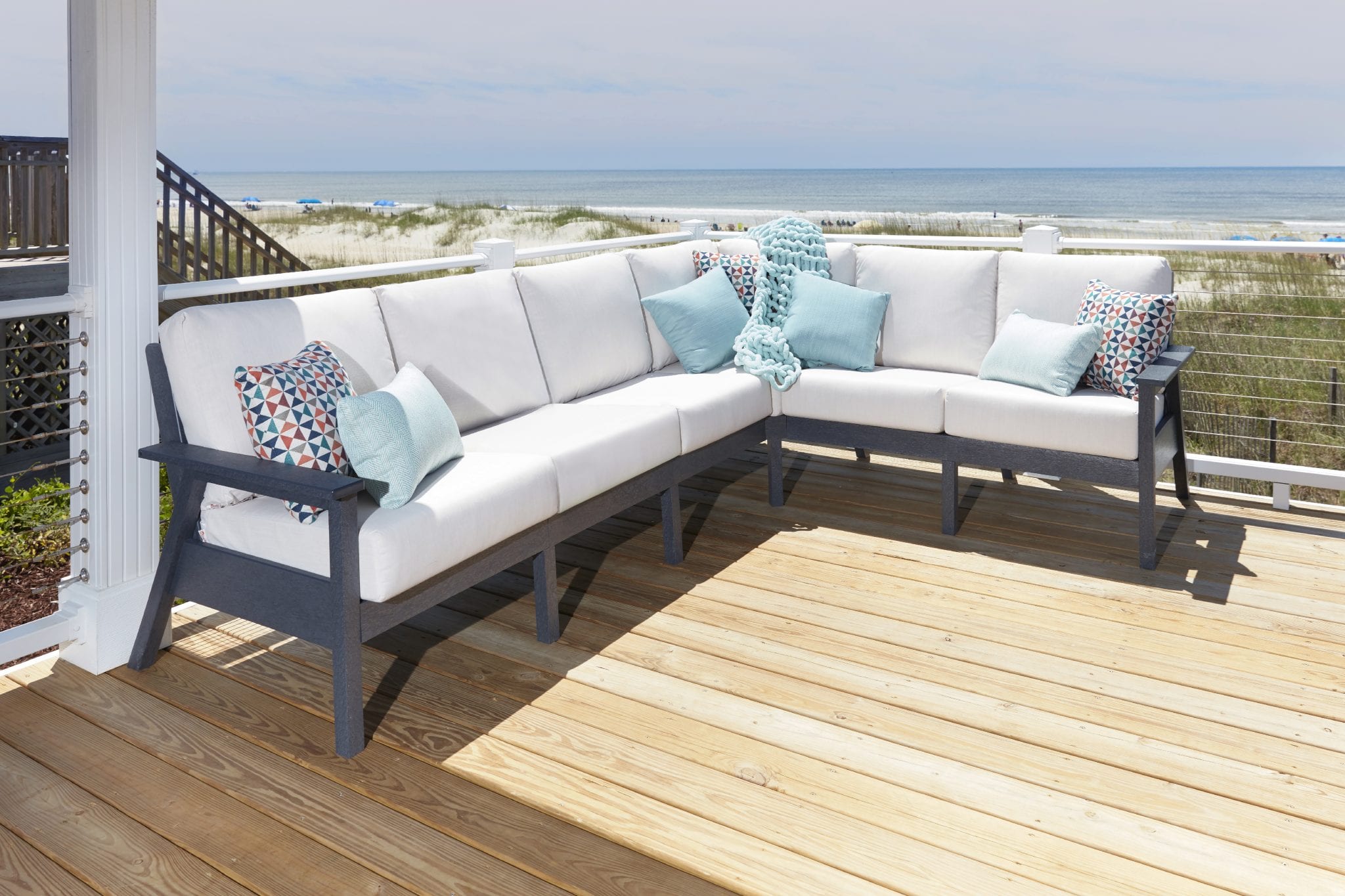 Image showcasing Recycled Plastic Tofino Sectional Sofa