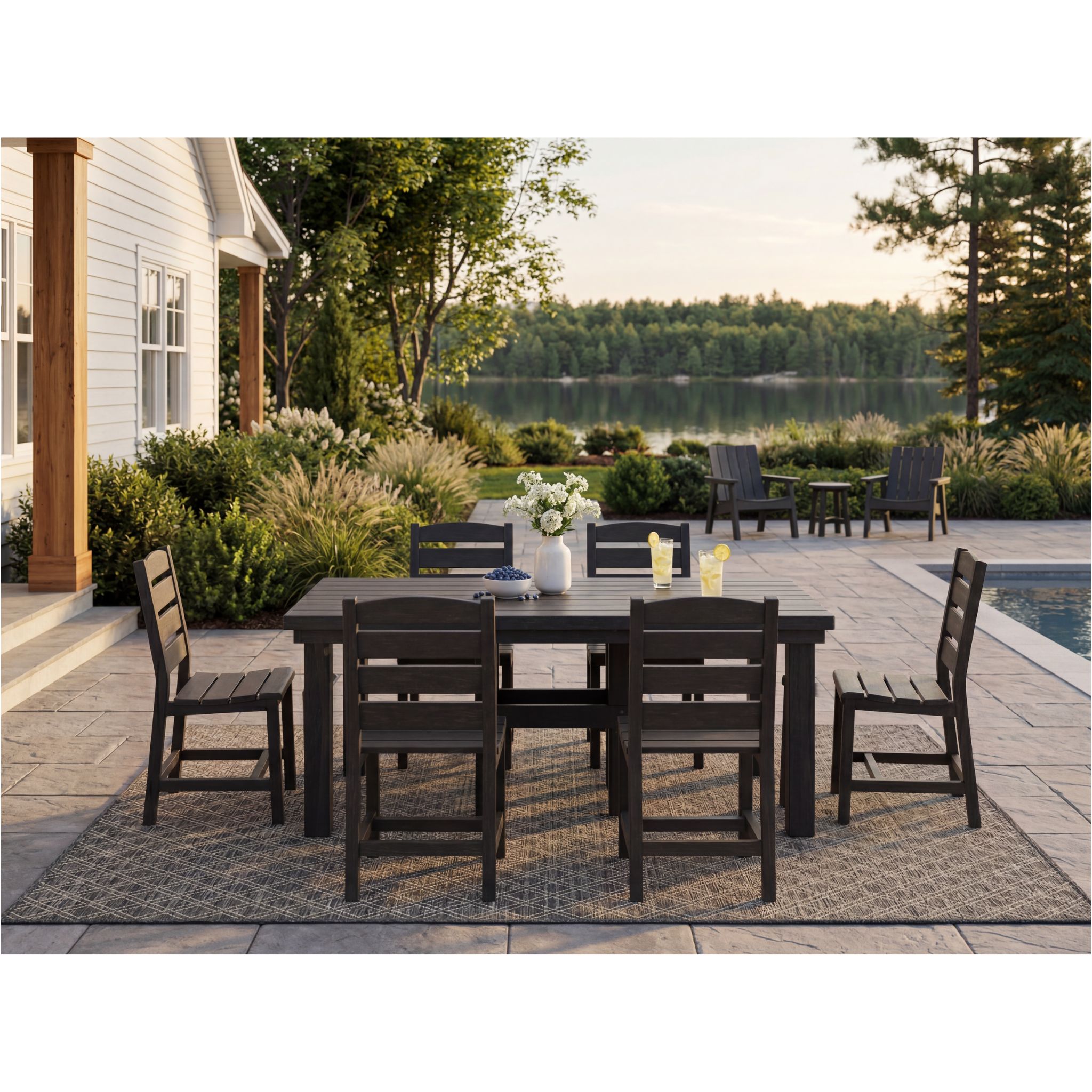 Napa 72" Outdoor Dining Table | C.R. Plastics - Image 3