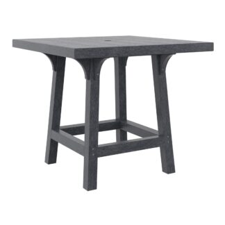 36" Square Dining Table in Slate Grey - CR Plastics