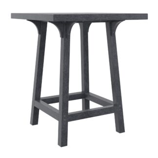 36" Square Pub Table in Slate Grey - CR Plastics